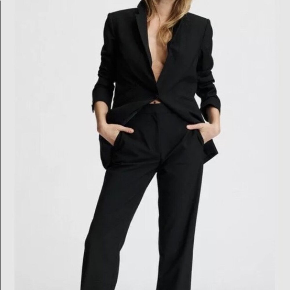 NWT Rag & Bone Ridley Virgin Wool loose tailored fit trousers sz 0